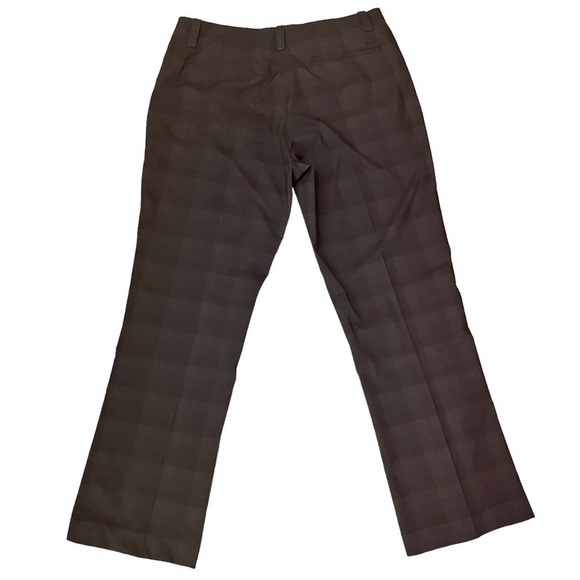 NIKE Golf Dri-Fit Stay Cool Black Grey Plaid Lightweight Straight Athletic Pants - Picture 2 of 12